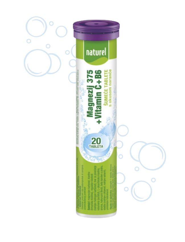 Magnezij 375 + Vitamin C + Vitamin B6