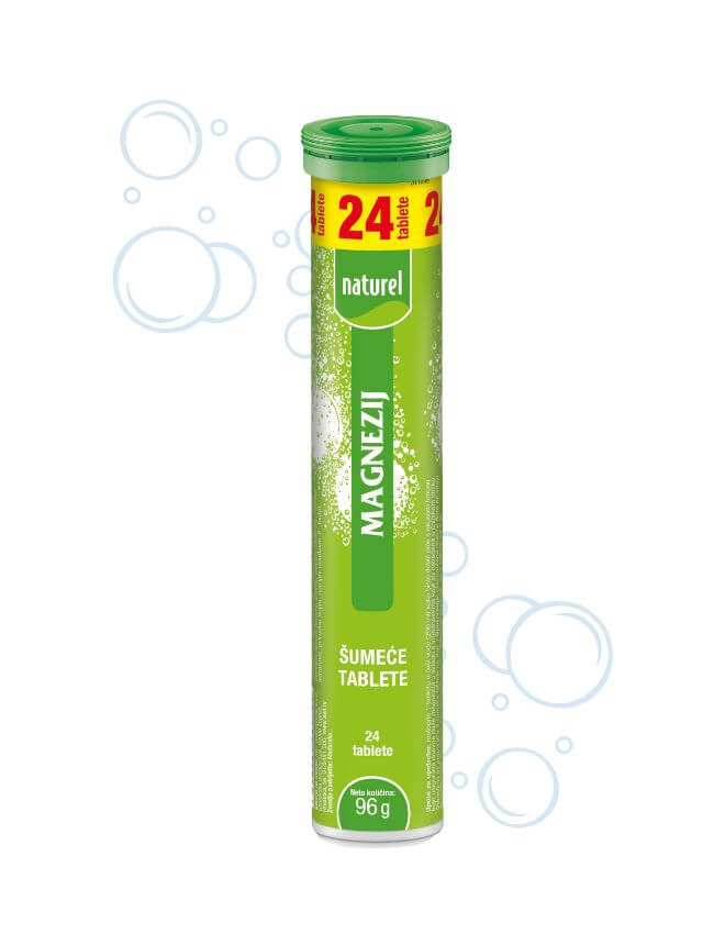 NATUREL ŠUMEĆE TABLETE MAGNEZIJ 96G (24 TABLETE)