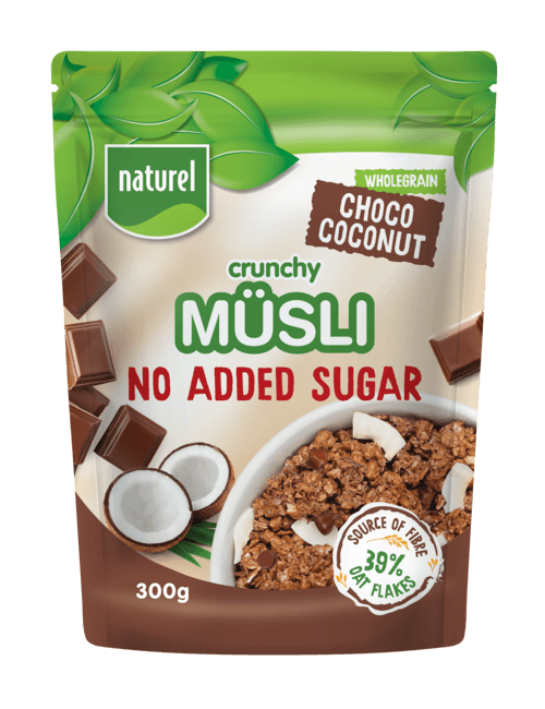 Crunchy Muesli bez dodanog šećera – čokolada i kokos
