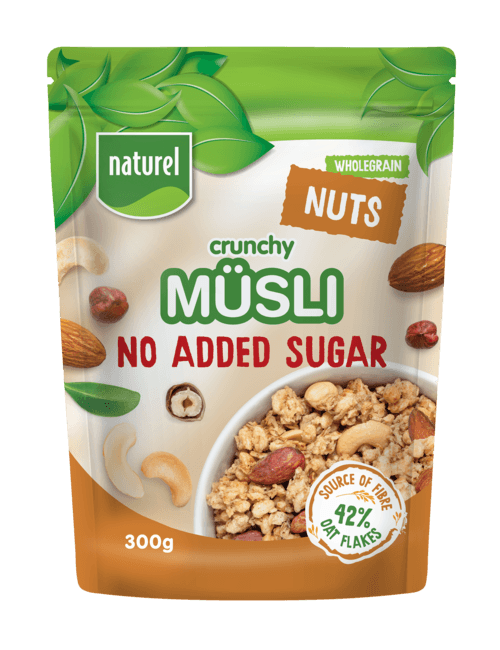 Naturel Muesli bez dodanog šećera – orašasti plodovi